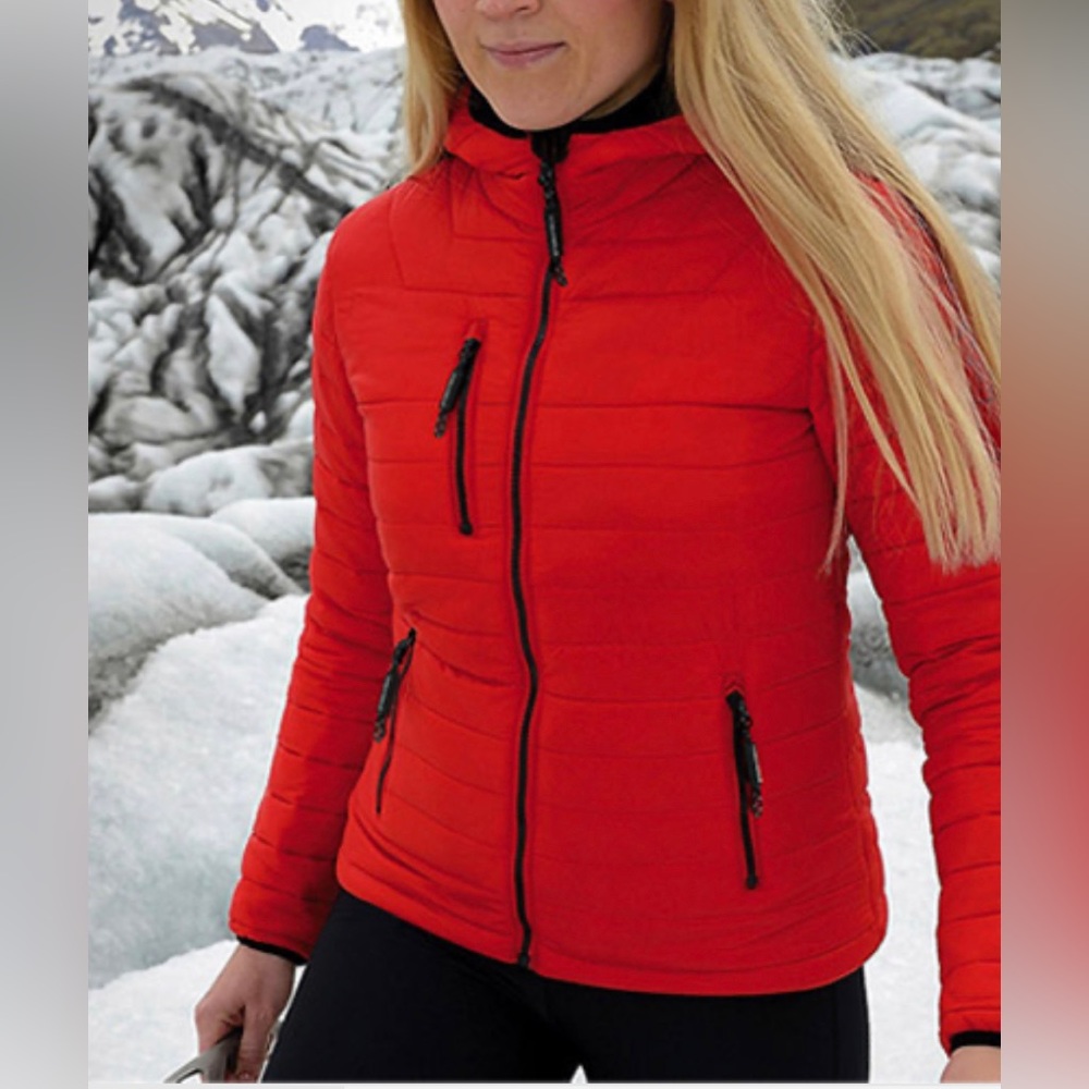 Stormtech gravity thermal jacket puffer coat red large
